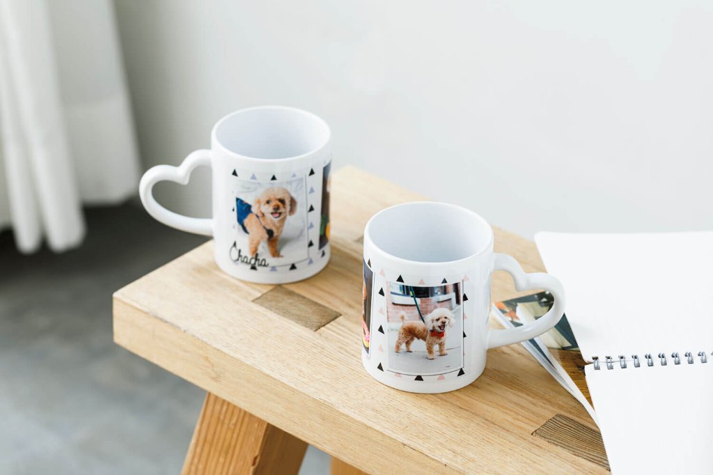 ペアハートマグカップの画像