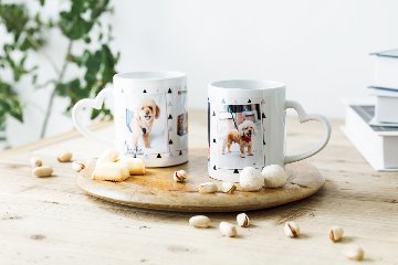 ペアハートマグカップの画像