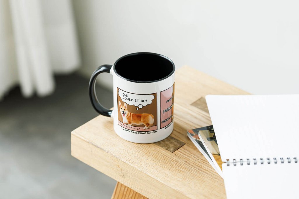 カラーハンドルマグカップの画像