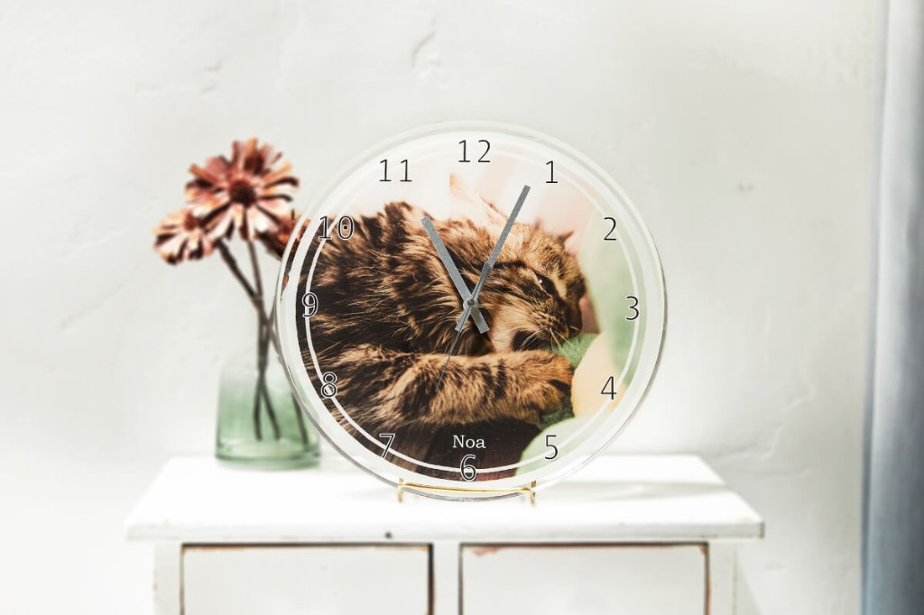 丸時計 30cm フレームデザインの画像