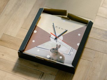 ペットの写真でオーダーメイドできるうちの子オリジナル時計　クロス画像