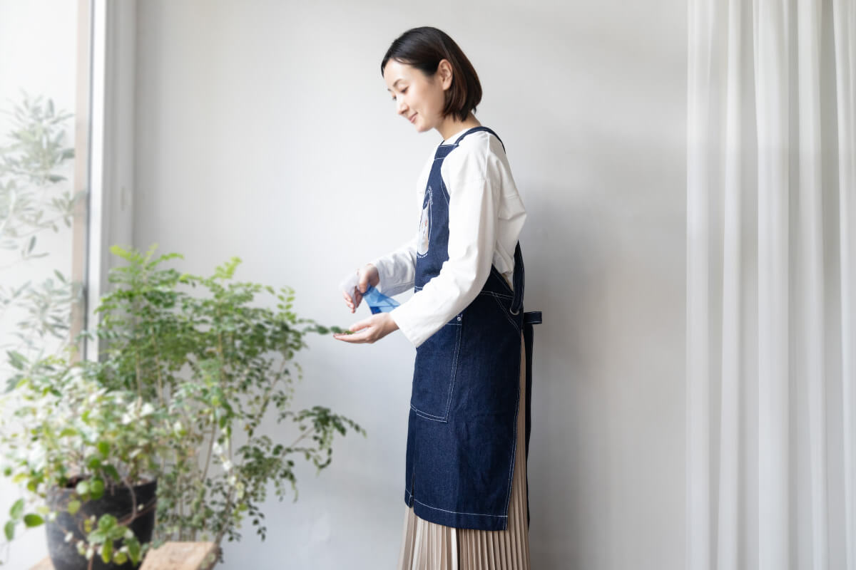 エプロン カフェ風デザインの画像