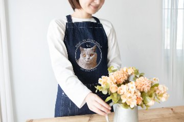 エプロン カフェ風デザインの画像