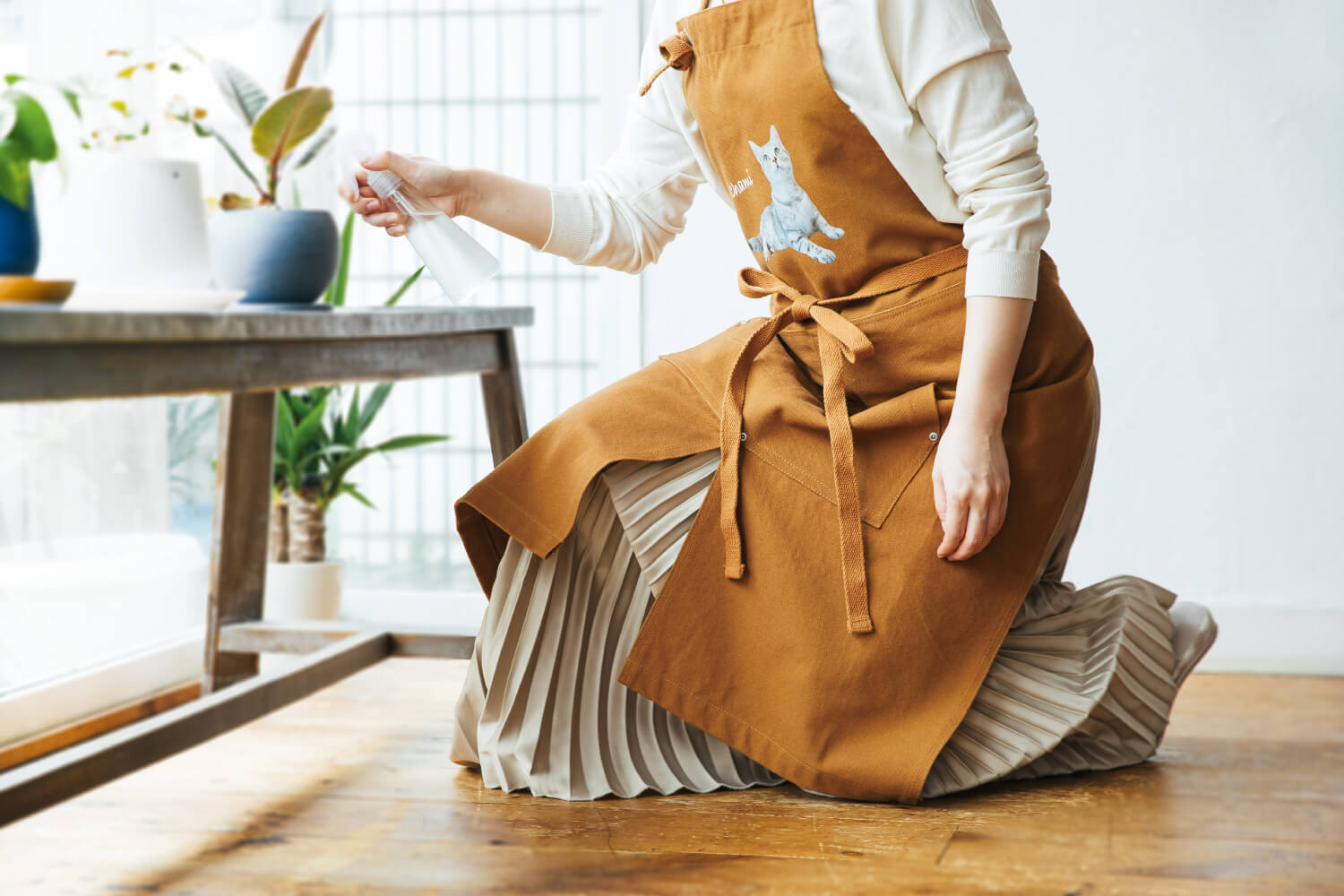 エプロン シンプルデザインの画像