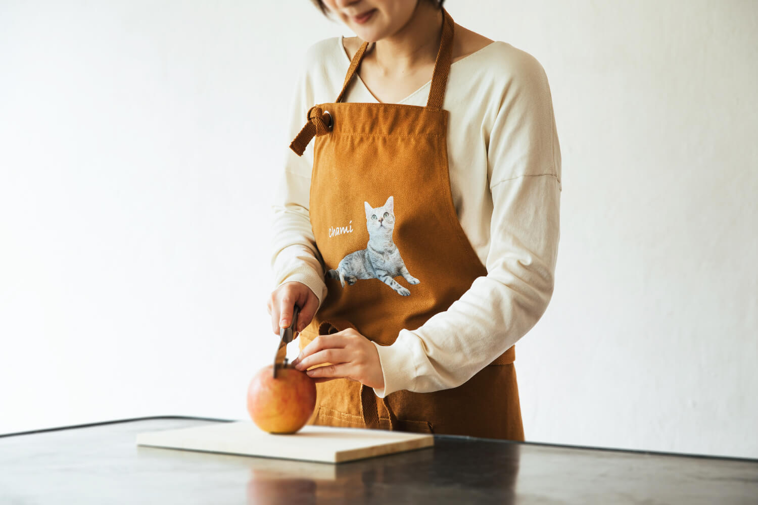 エプロン シンプルデザインの画像