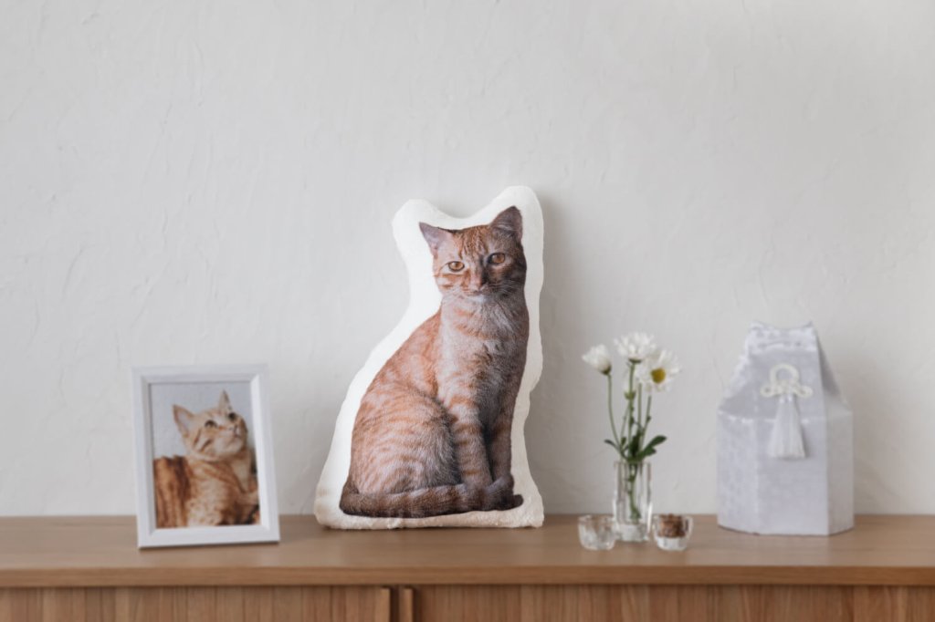 メモリアル毛並みクッション 50cmの画像