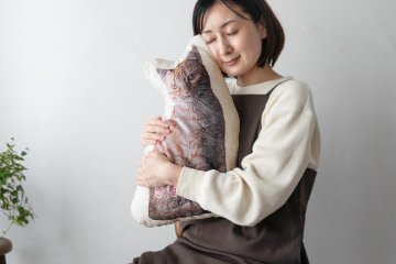 メモリアル毛並みクッション 50cmの画像
