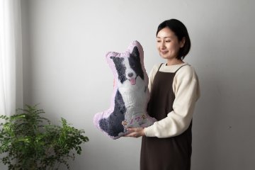 メモリアル毛並みクッション 60cmの画像