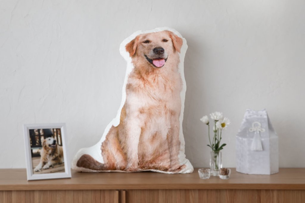 メモリアル毛並みクッション 70cmの画像