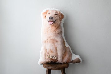 メモリアル毛並みクッション 70cmの画像