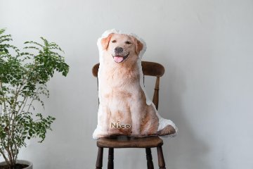 メモリアル毛並みクッション 70cmの画像