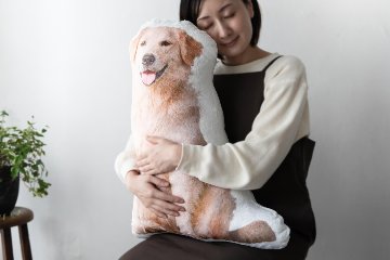 メモリアル毛並みクッション 70cmの画像