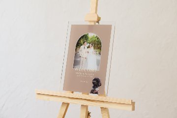 ウェルカムボード B4サイズ ブラウンの画像