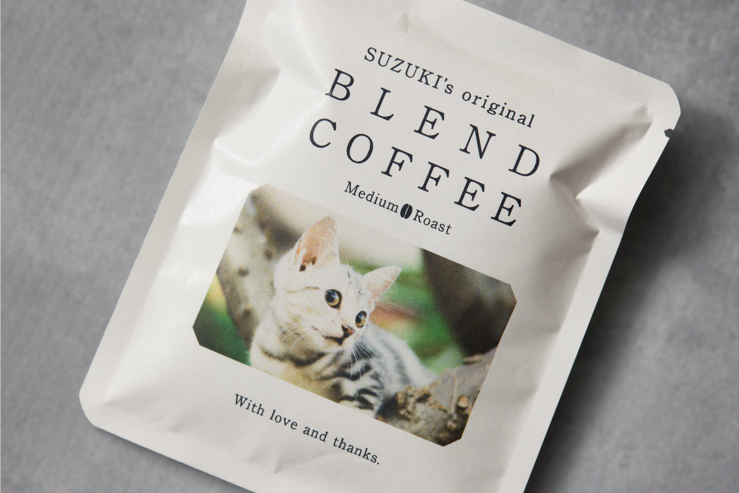 コーヒードリップバッグ　ポートレートデザインの画像