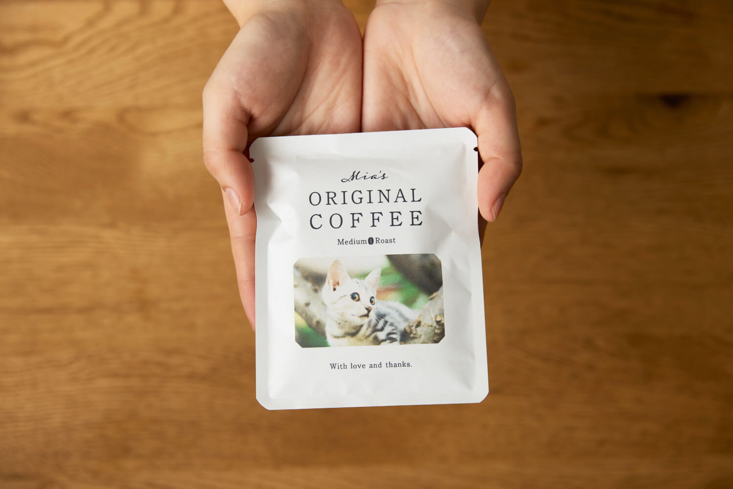 コーヒードリップバッグ　ポートレートデザインの画像