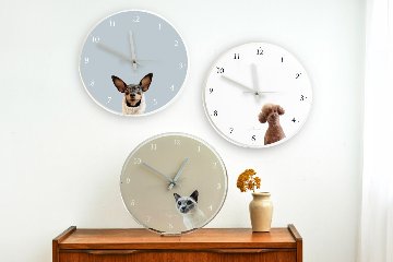 丸時計 30cm シンプルデザインの画像