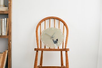 丸時計 30cm シンプルデザインの画像