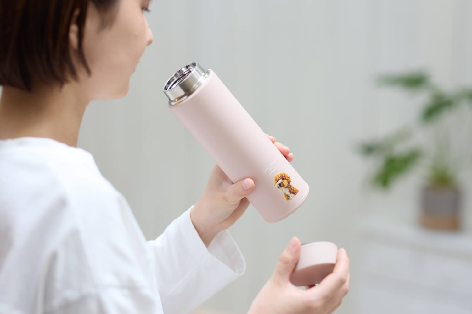 水筒 シンプルロハスデザイン 480mlの画像