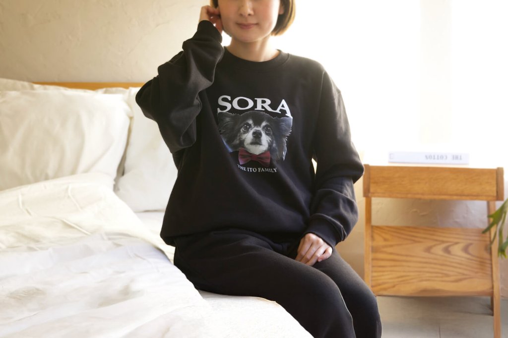 スウェット上下セット リボンデザインの画像