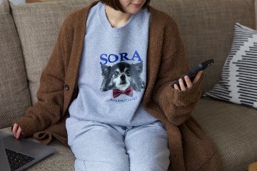 スウェット上下セット リボンデザインの画像