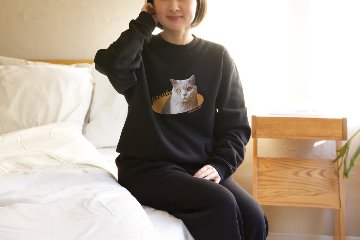 スウェット上下セット ひょっこりデザインの画像