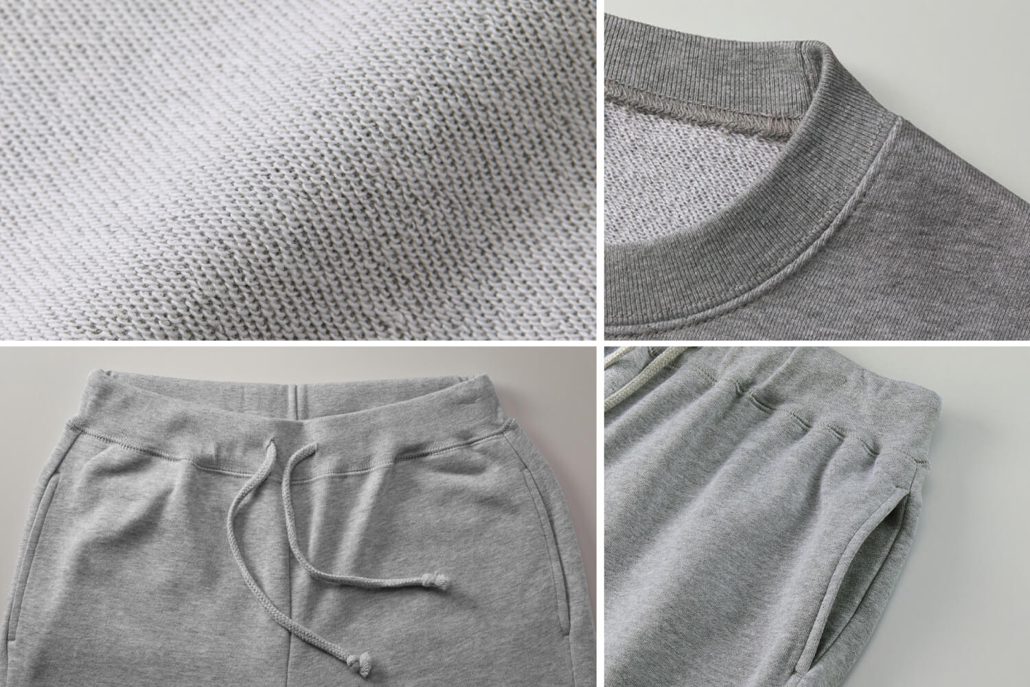 スウェット上下セット スクエアデザインの画像