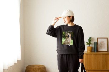 スウェット上下セット スクエアデザインの画像