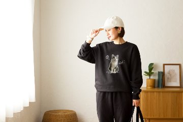 スウェット上下セット ふちどりデザインの画像