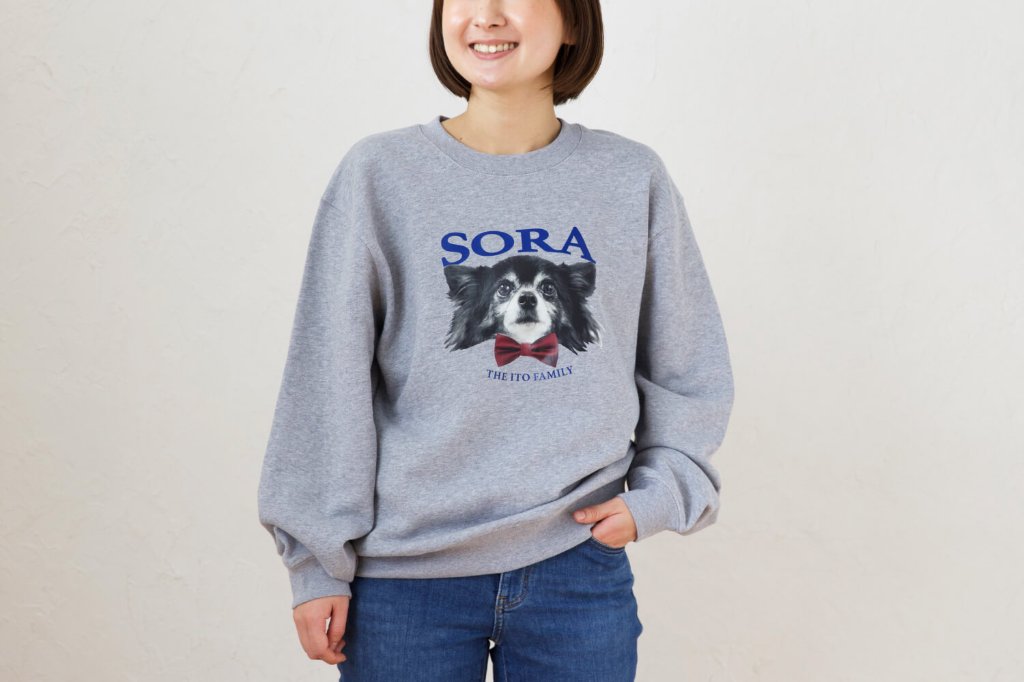 スウェット リボンデザインの画像