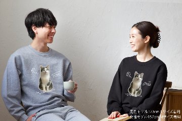 スウェット ふちどりデザインの画像