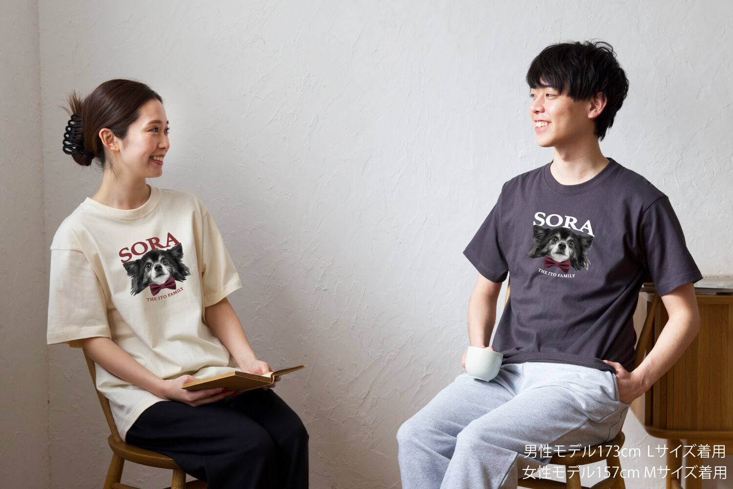 Tシャツ リボンデザインの画像