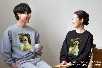 スウェット スクエアデザインの画像