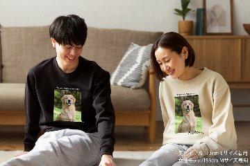 スウェット スクエアデザインの画像