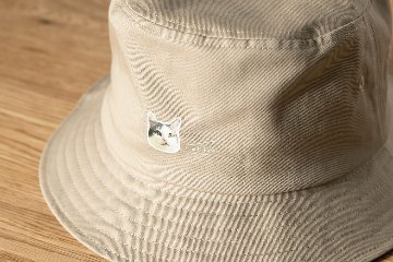 バケットハット ふちどりデザインの画像