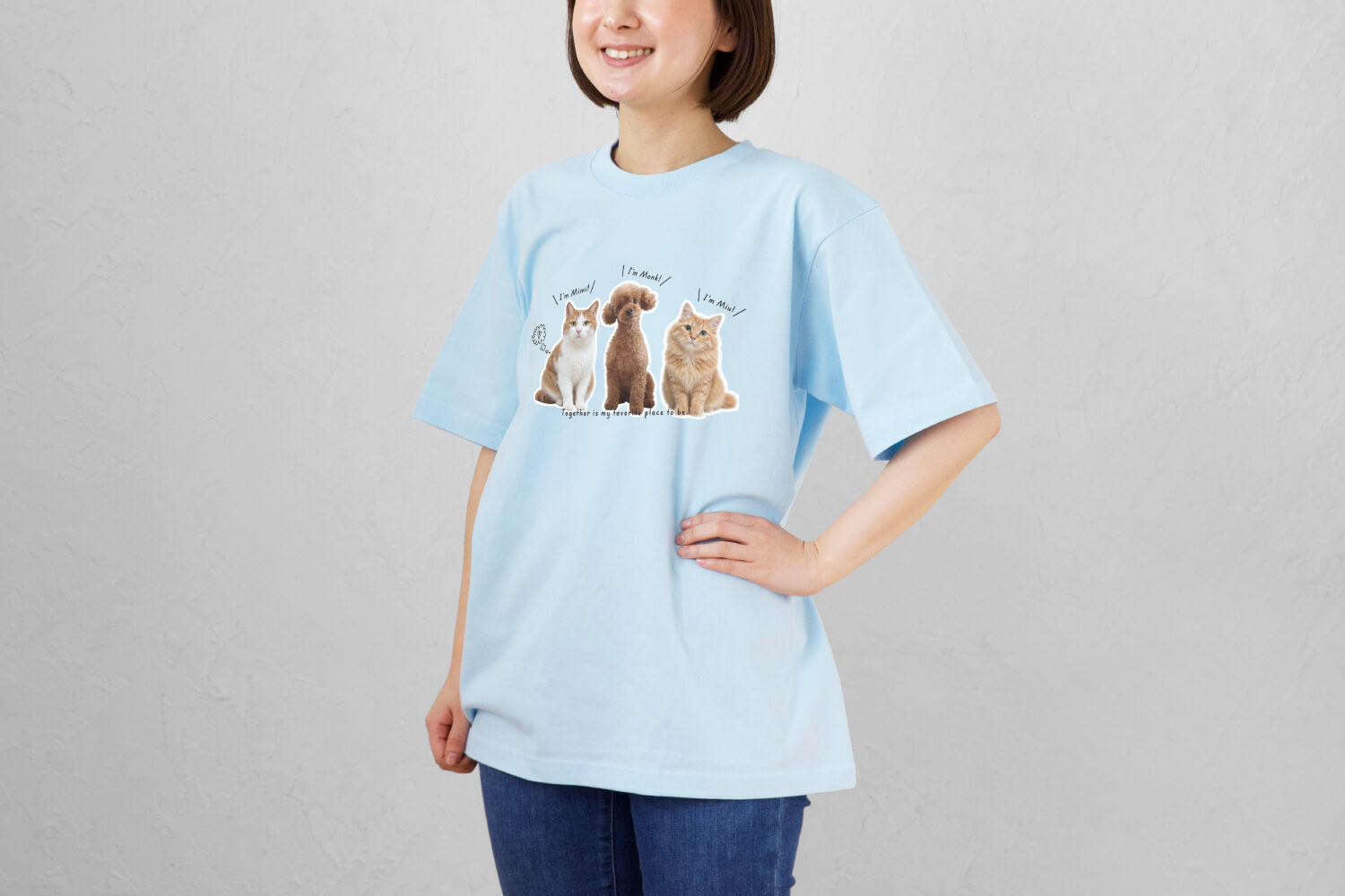 Tシャツ ふちどりデザインの画像