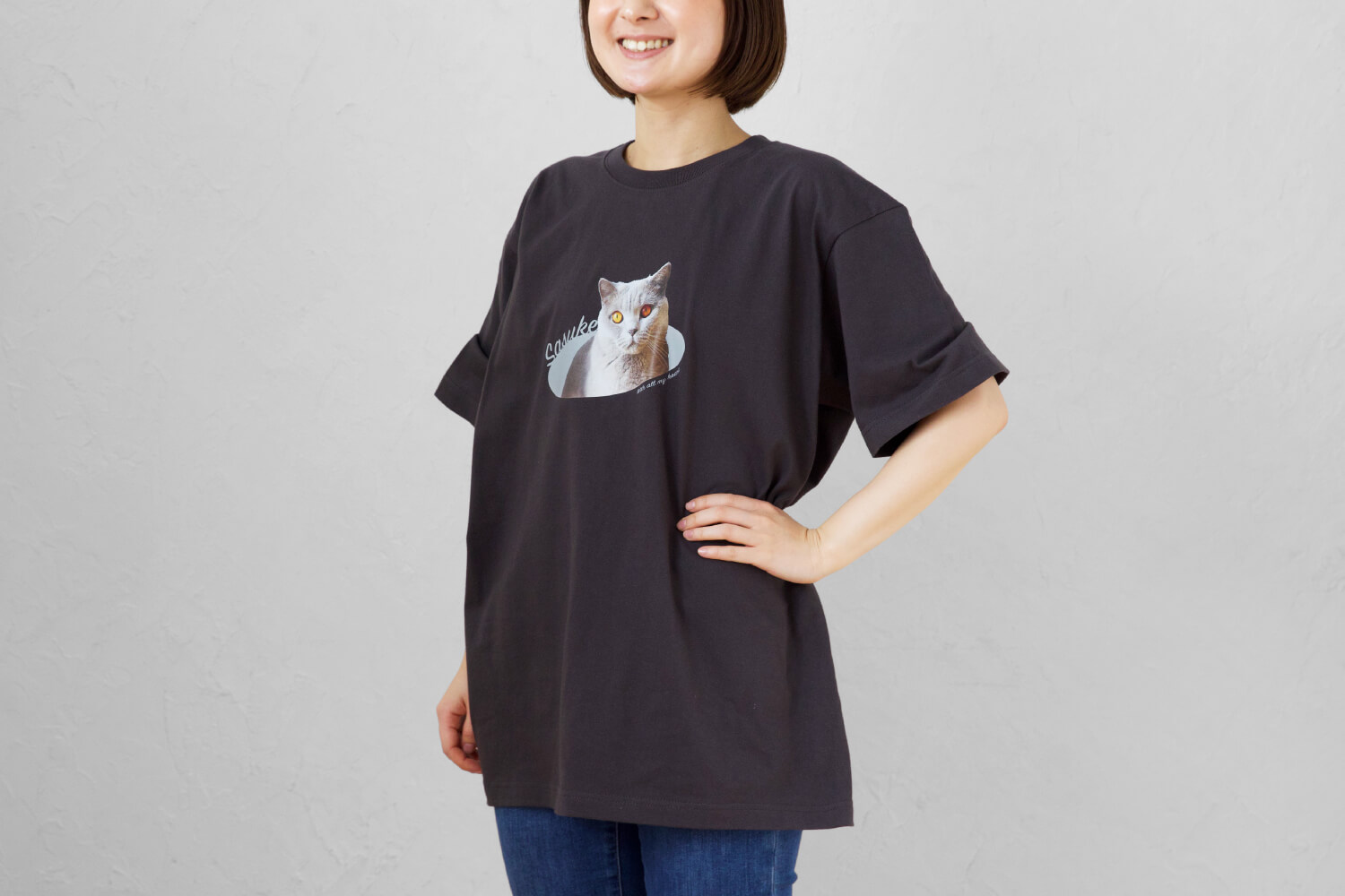 Tシャツ ひょっこりデザイン