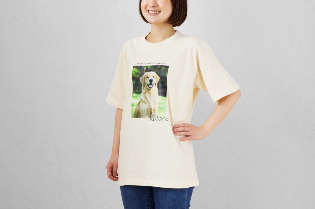 Tシャツ スクエアデザインの画像