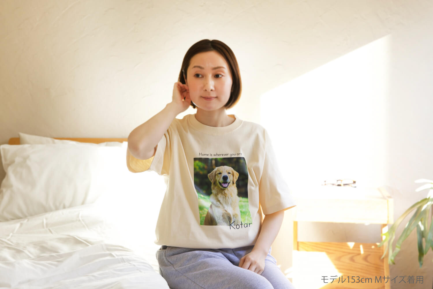 Tシャツ スクエアデザインの画像