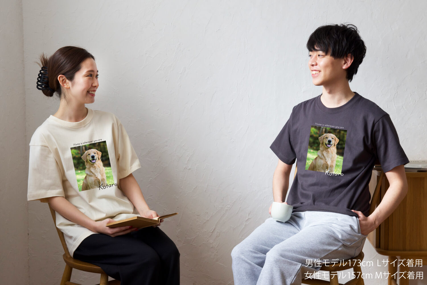 Tシャツ スクエアデザインの画像