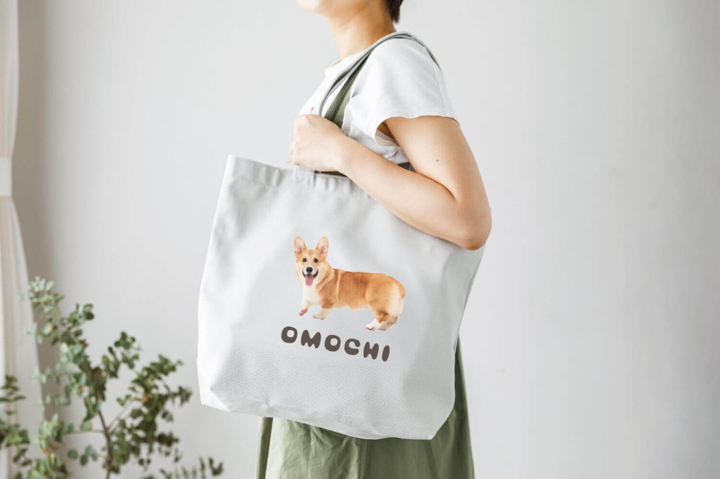 トートバッグ シンプルデザインの画像