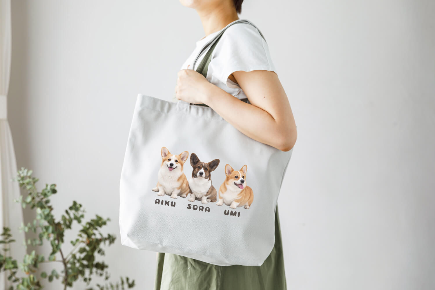 トートバッグ シンプルデザインの画像