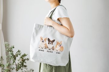 トートバッグ シンプルデザインの画像