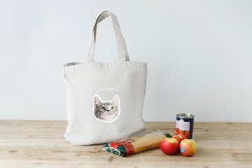 トートバッグ ふちどりデザインの画像