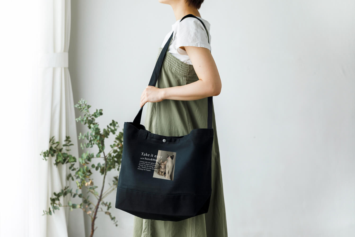 2wayビッグバッグ 雑誌風デザインの画像