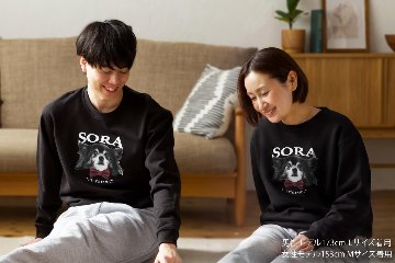 ペアスウェット リボンデザインの画像