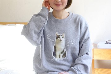 ペアスウェット ふちどりデザインの画像