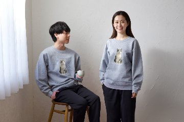 ペアスウェット ふちどりデザインの画像