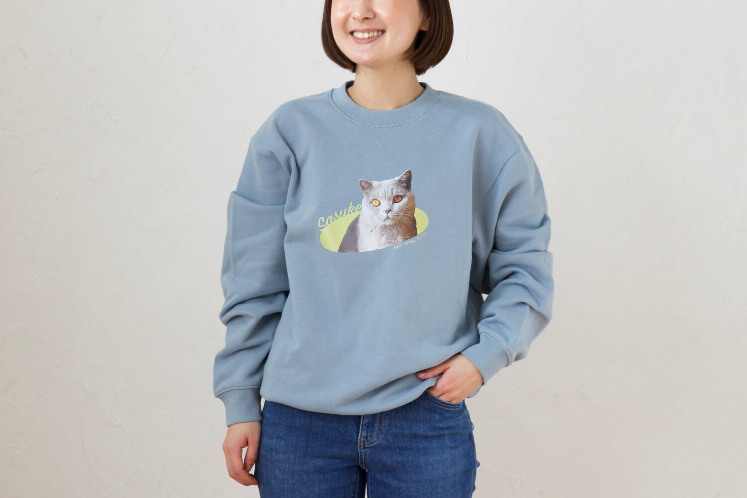 ペアスウェット ひょっこりデザインの画像