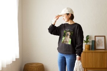 ペアスウェット スクエアデザインの画像