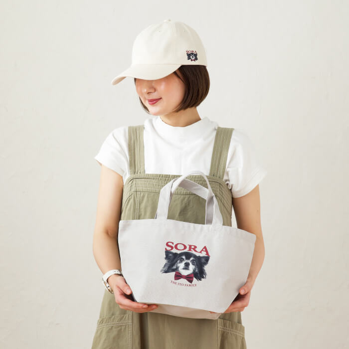 春夏のおさんぽ2点セット リボンデザイン（キャップ・お散歩バッグ）